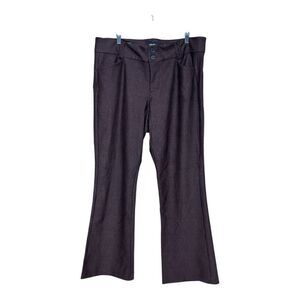 Torrid Studio Trouser Boot Pants Womens Sz 18 brown Stretch Pockets